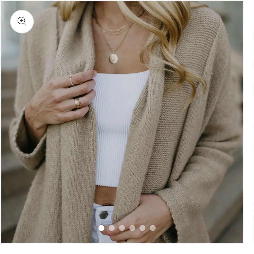 Kindred Bravely Chloe Chunky Cardigan Sweater XS/S Oatmeal